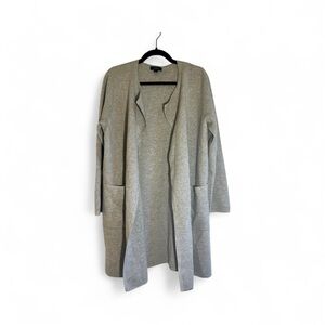 J. Crew Light Gray Juliette Open Front Cardigan